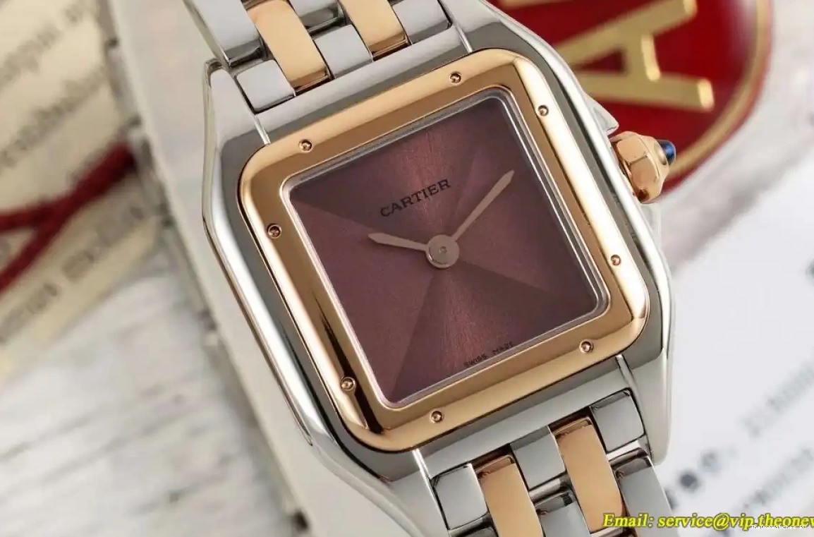 RG Secrete Dial 22mm AF Panthere De Quartz Brown SS Ladies 0501